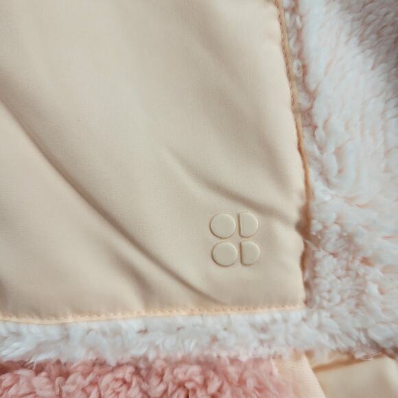Sweaty Betty Womens Jacket 4 Tulle Pink Soft Touch Pennine Zip Through Fleece NW - Picture 4 of 16